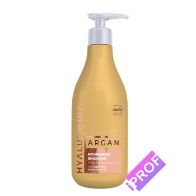 Питательный шампунь для сухих и обезвоженных волос ARGAN HYALURONIC, 500 мл в Iprof.pro