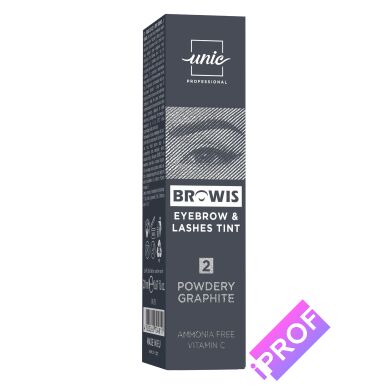 Фарба для вій та брів BROWIS Пудровий графітовий 2 20 мл. в Iprof.pro