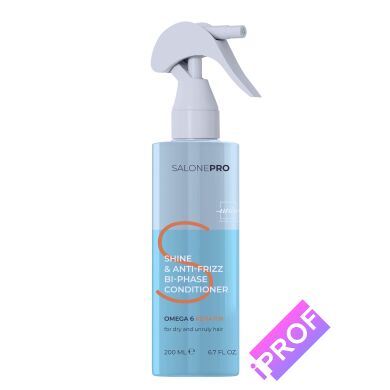 Двофазний кондиціонер для волосся KERATIN SHINE & ANTI-FRIZZ SALONE PRO 200 мл., відгуки, ціни на Iprof.pro Двофазний кондиціонер для волосся KERATIN SHINE & ANTI-FRIZZ SALONE PRO 200 мл. в Iprof.pro